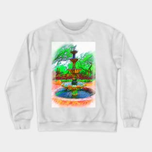 The Spanish Courtyard Fountain Crewneck Sweatshirt